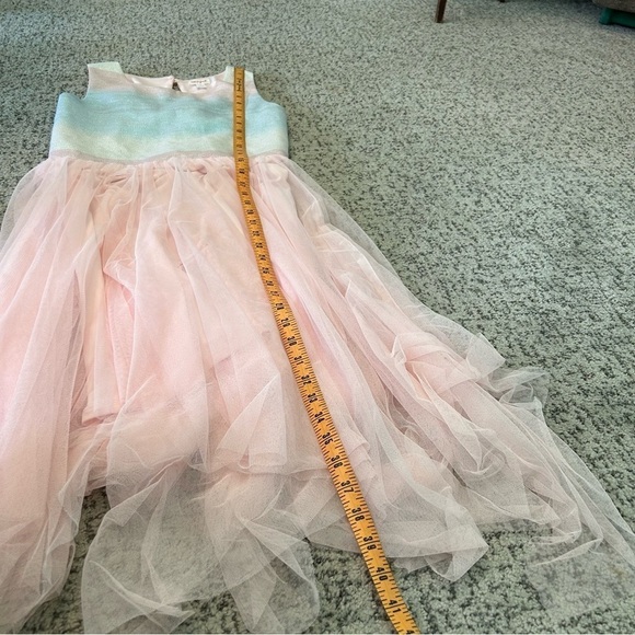 Cat & Jack Pink & Blue Glitter Flowy Sleeveless MIDI Dress Size XL - Picture 10 of 10